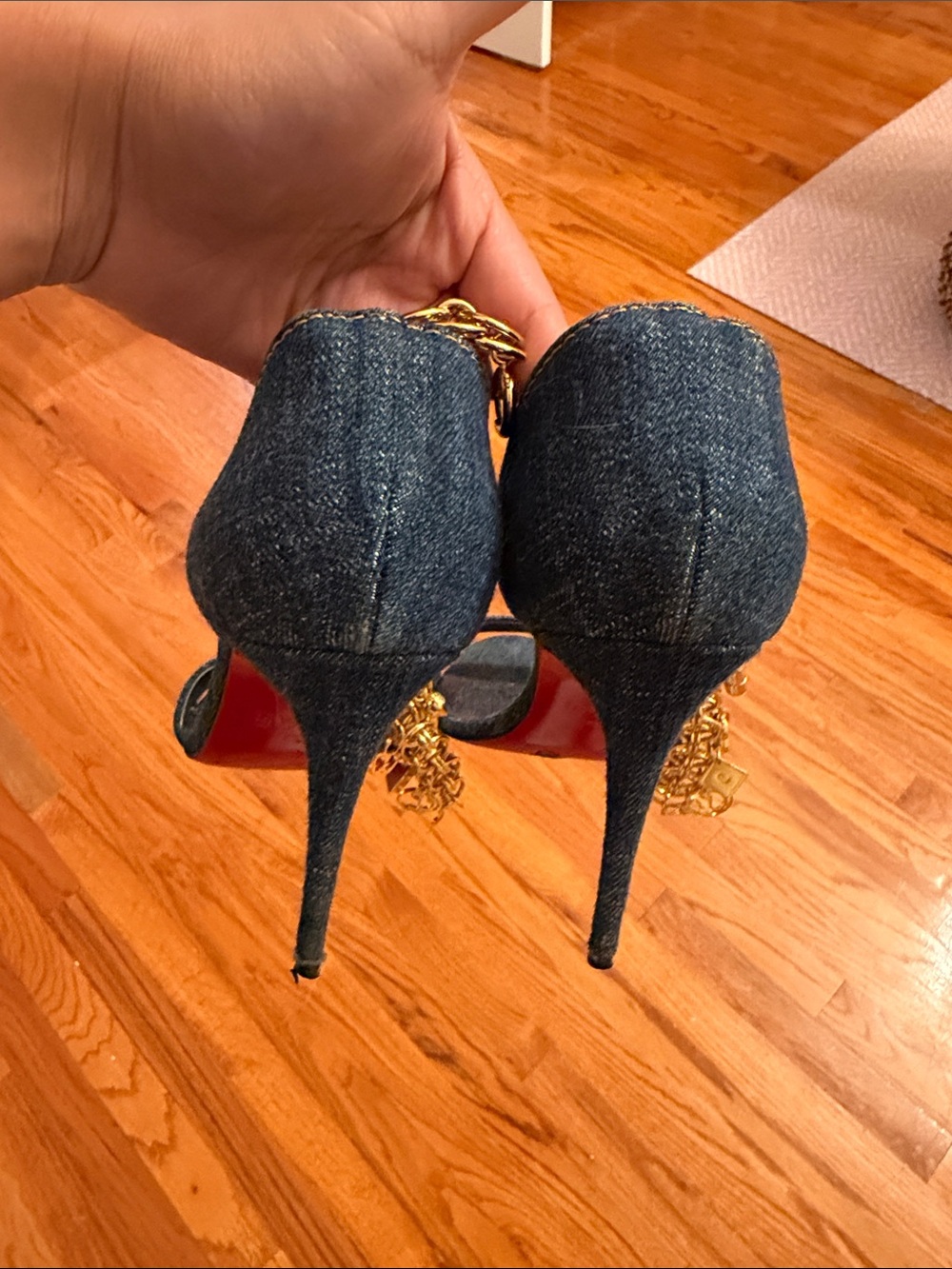 Christian Louboutin denim stilettos - Picture 6 of 6